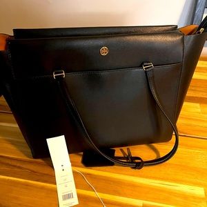 Authentic Tory Burch Parker Black Tote